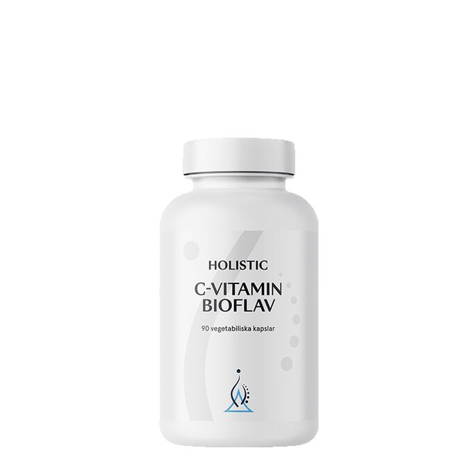 Holistic C-Vitamin Bioflav 90 Kapslar i gruppen Hälsa / Kosttillskott / Vitaminer / Enkla vitaminer hos Rawfoodshop Scandinavia AB (4116)
