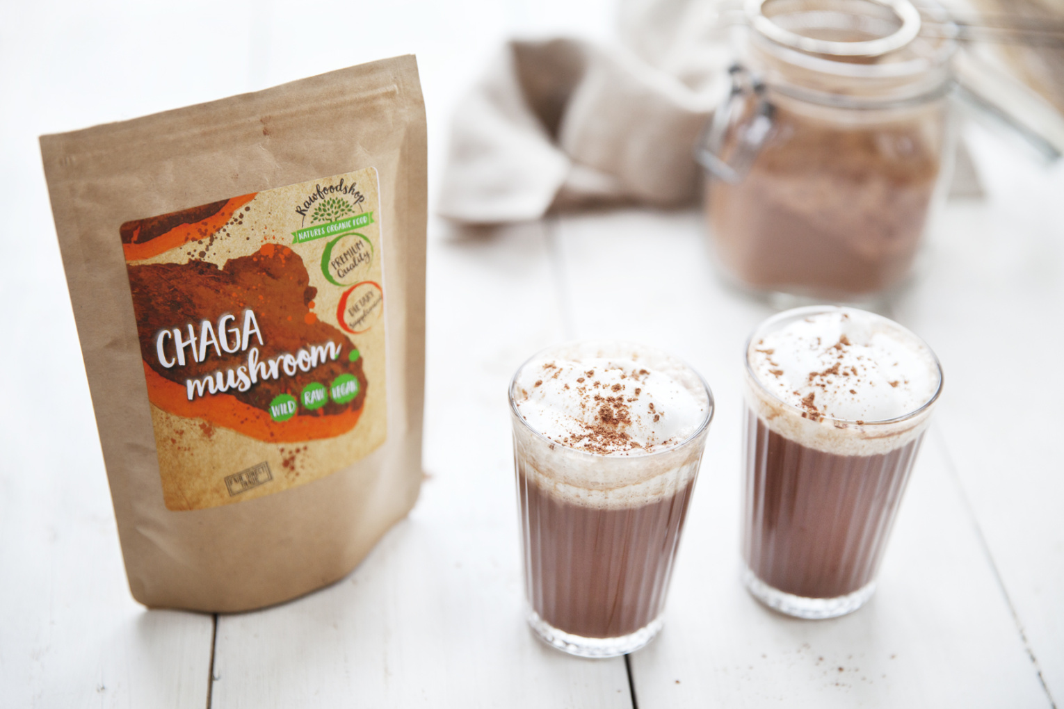 Upplev guldkant i vinter - drick varm choklad med chaga och reishi