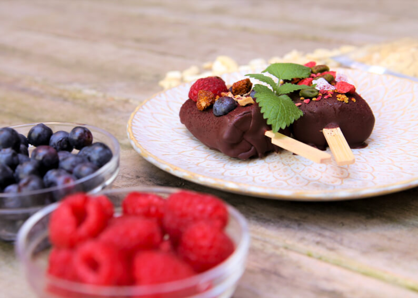 Upplev vårens svalkande smaker med vegansk cashewglass