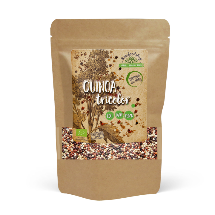 Quinoa Tre färger EKO 500g i gruppen Råvaror & Dryck / Skafferiet / Frön hos Rawfoodshop Scandinavia AB (10187-1)