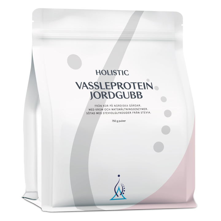 Holistic Vassleprotein Jordgubb 750g i gruppen Hälsa / Kosttillskott hos Rawfoodshop Scandinavia AB (10705)
