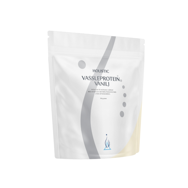 Holistic Vassleprotein vanilj 750g i gruppen Råvaror & Dryck / Hälsokost / Proteinpulver hos Rawfoodshop Scandinavia AB (10710)