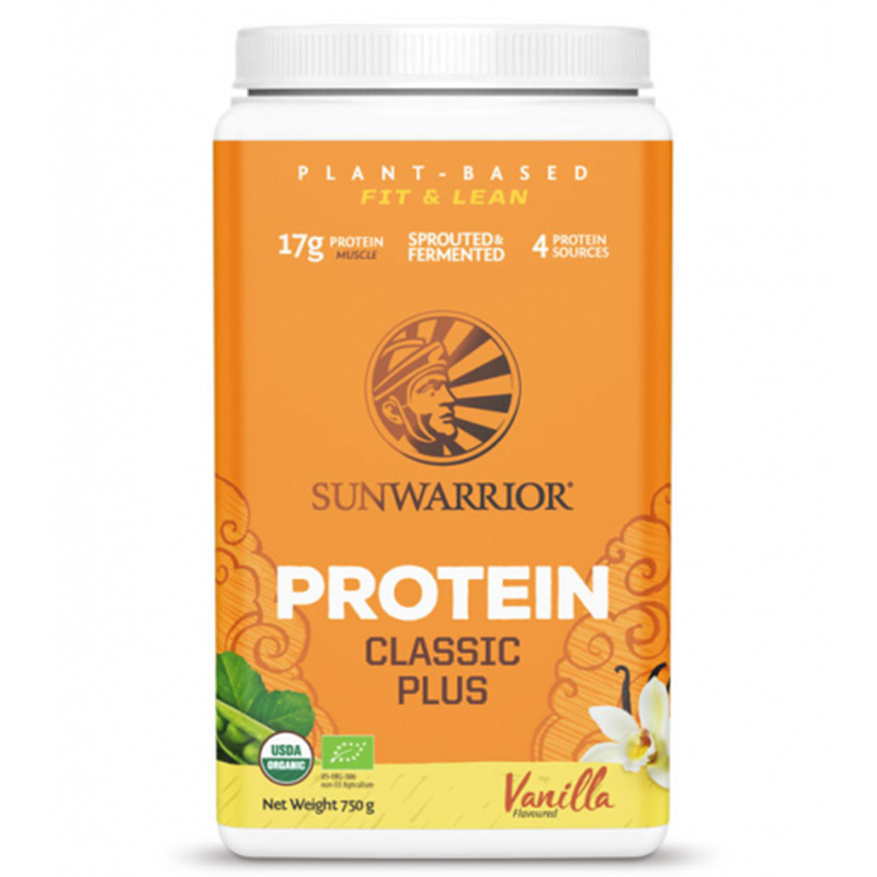 Sunwarrior Classic Plus Vanilj 750g i gruppen Råvaror & Dryck / Hälsokost / Proteinpulver hos Rawfoodshop Scandinavia AB (1083)