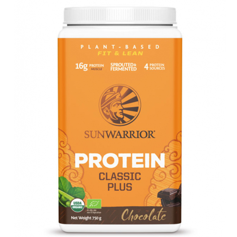 Sunwarrior Classic Plus Choklad 750g i gruppen Råvaror & Dryck / Hälsokost / Proteinpulver hos Rawfoodshop Scandinavia AB (1084)