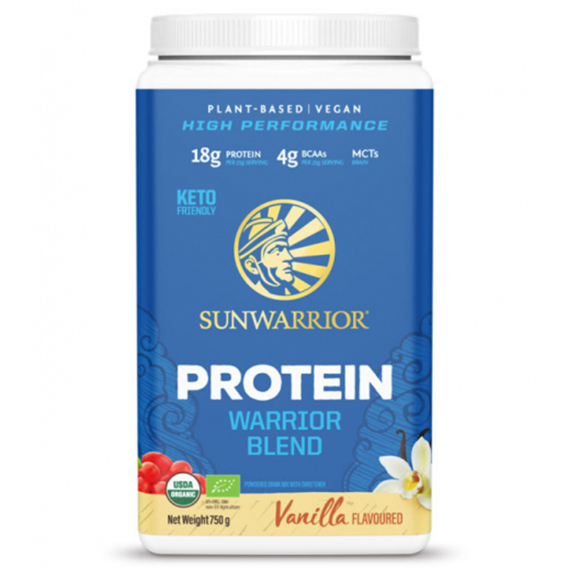 Sunwarrior Warriorblend Vanilj 750g i gruppen Hälsa / Proteinpulver hos Rawfoodshop Scandinavia AB (1087)