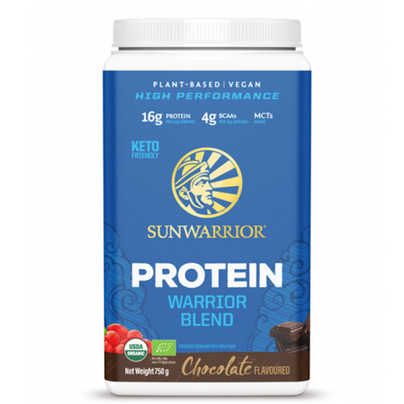 Sunwarrior Warriorblend Choklad 750g i gruppen Råvaror & Dryck / Hälsokost / Proteinpulver hos Rawfoodshop Scandinavia AB (1088)