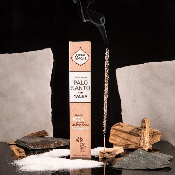 Palo Santo & Yagra Rökelsepinnar 8st i gruppen Hem & Själ / Stämning & doft / Rökelse hos Rawfoodshop Scandinavia AB (11-01)