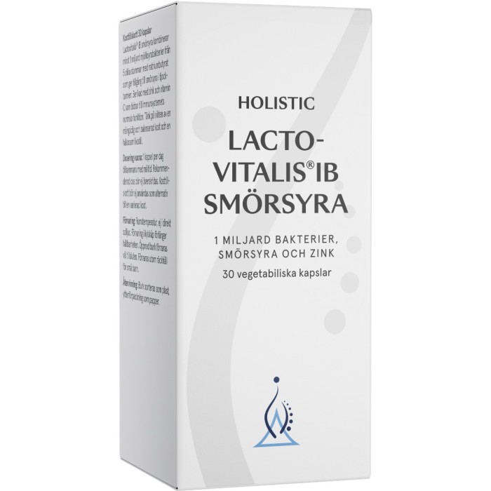 Holistic Vitalis IB Smörsyra 30kaps i gruppen Hälsa / Användningsområde / Mage & Tarmar hos Rawfoodshop Scandinavia AB (11150-1)