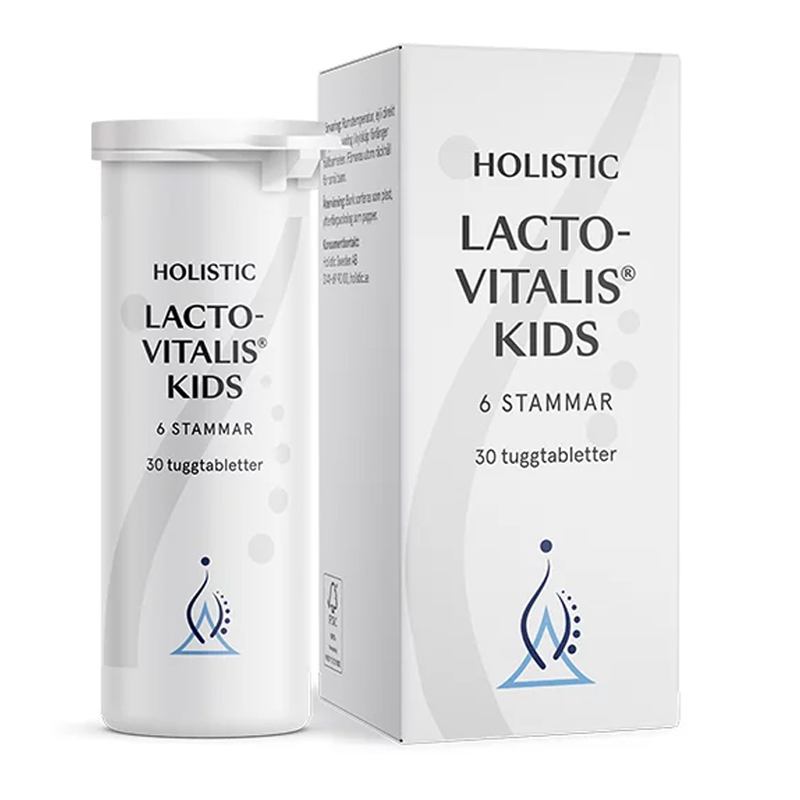 Holistic LactoVitalis Kids 30 tab i gruppen Hälsa / Kosttillskott / Probiotika & Prebiotika hos Rawfoodshop Scandinavia AB (1122)