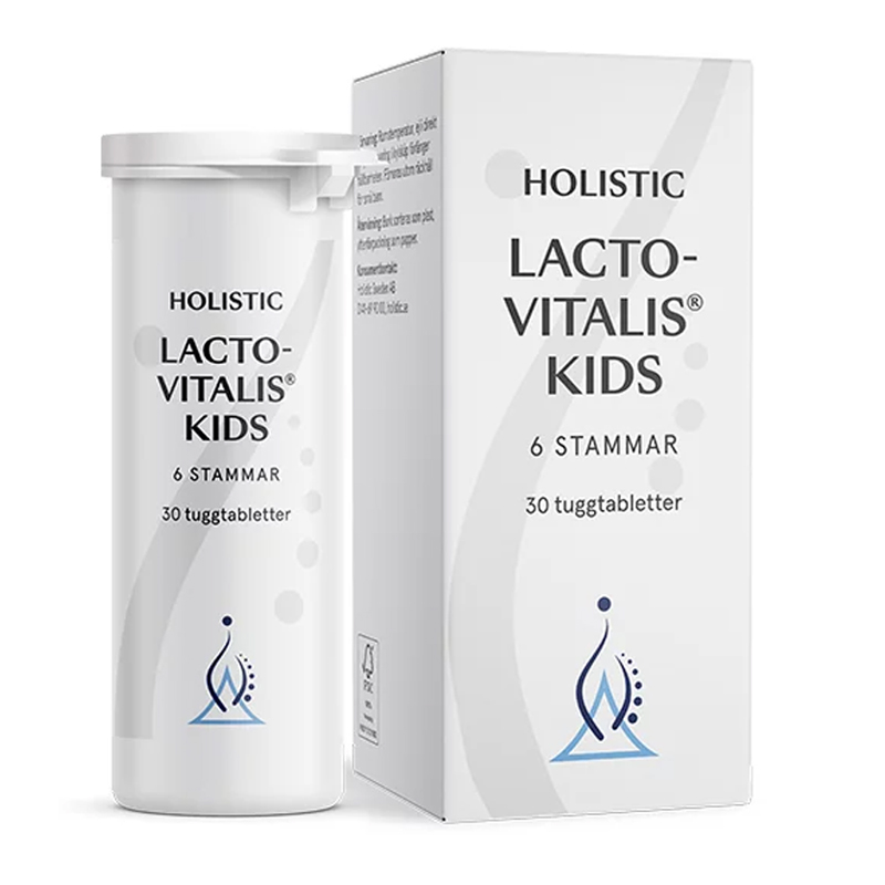 Holistic LactoVitalis Kids 30 tab i gruppen Kosttillskott / Övriga kosttillskott / Mjölksyrabakterier hos Rawfoodshop Scandinavia AB (1122)