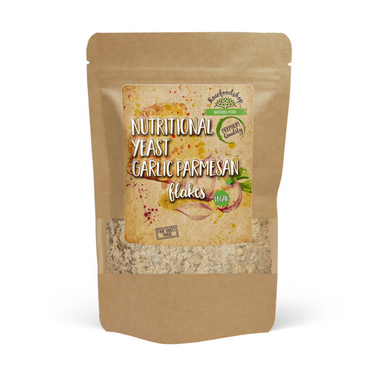 Näringsjäst Vitlök Parmesan flakes 250g i gruppen Råvaror & Dryck / Skafferiet / Smaksättning / Näringsjäst hos Rawfoodshop Scandinavia AB (1123151)