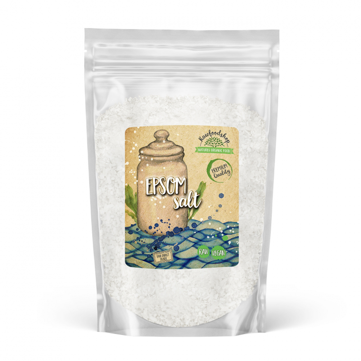 Epsom Salt 1kg i gruppen Kroppsvård / DIY Råvaror / Naturliga tillsatser hos Rawfoodshop Scandinavia AB (114443)