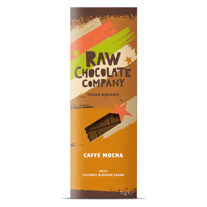 Caffé Mocha Bar RAW EKO 70g i gruppen Råvaror & Dryck / Godis & Choklad / Choklad & Bars hos Rawfoodshop Scandinavia AB (1150)