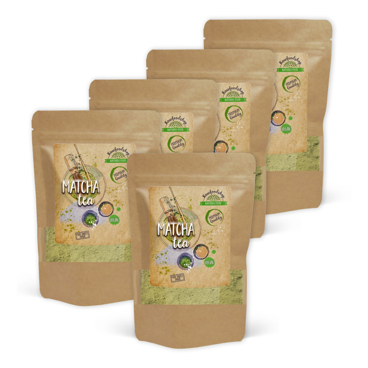 Matcha Te 100g x 5 paket i gruppen Råvaror & Dryck / Hälsokost / Matcha hos Rawfoodshop Scandinavia AB (1235100-SET5)