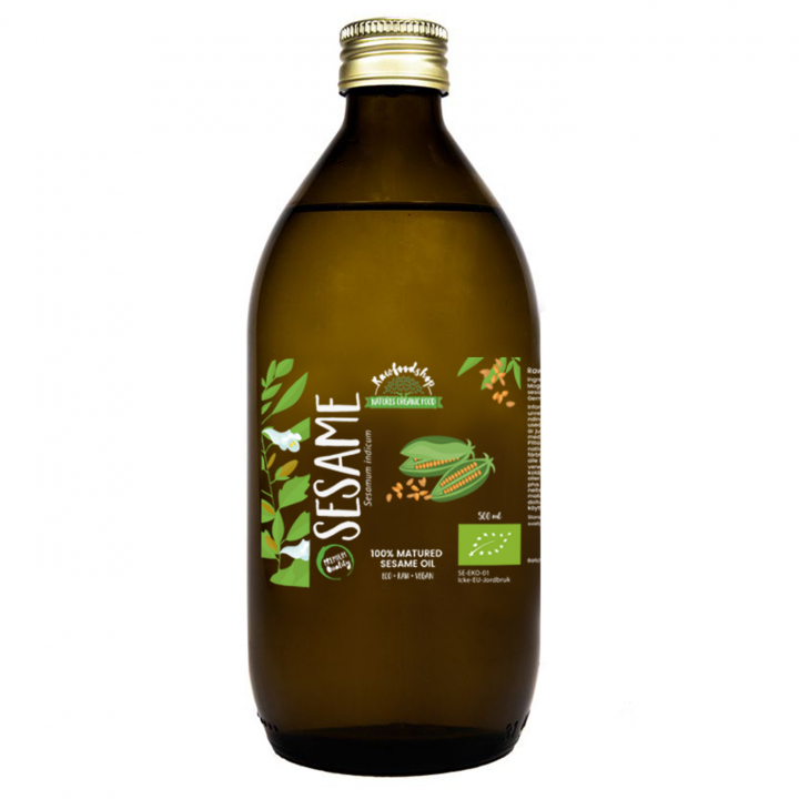 Sesamolja Mogen EKO 500 ml i gruppen Kroppsvård / DIY Råvaror / Vegetabiliska Oljor hos Rawfoodshop Scandinavia AB (125206)