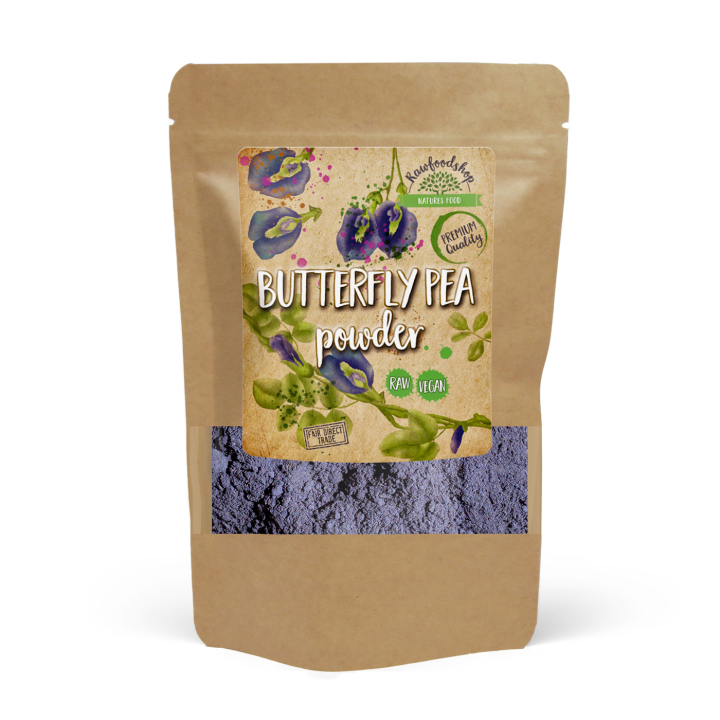 Butterfly Pea RAW 100g i gruppen Hälsa / Örter, Alger & Svampar / Örter hos Rawfoodshop Scandinavia AB (1278100)