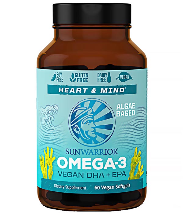 Sunwarrior Vegan Omega-3 60 softgel i gruppen Hälsa / Kosttillskott / Omega 3 & Fettsyror hos Rawfoodshop Scandinavia AB (1280)