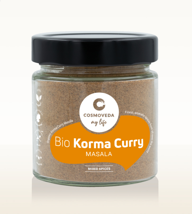 Korma Curry Masala EKO 80g i gruppen Råvaror & Dryck / Skafferiet / Kryddor hos Rawfoodshop Scandinavia AB (129662-DE)