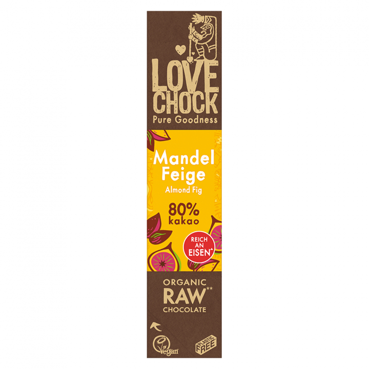 Choklad Mandel & Fikon 80% EKO 40g i gruppen Råvaror & Dryck / Godis & Choklad / Choklad & Bars hos Rawfoodshop Scandinavia AB (13001)