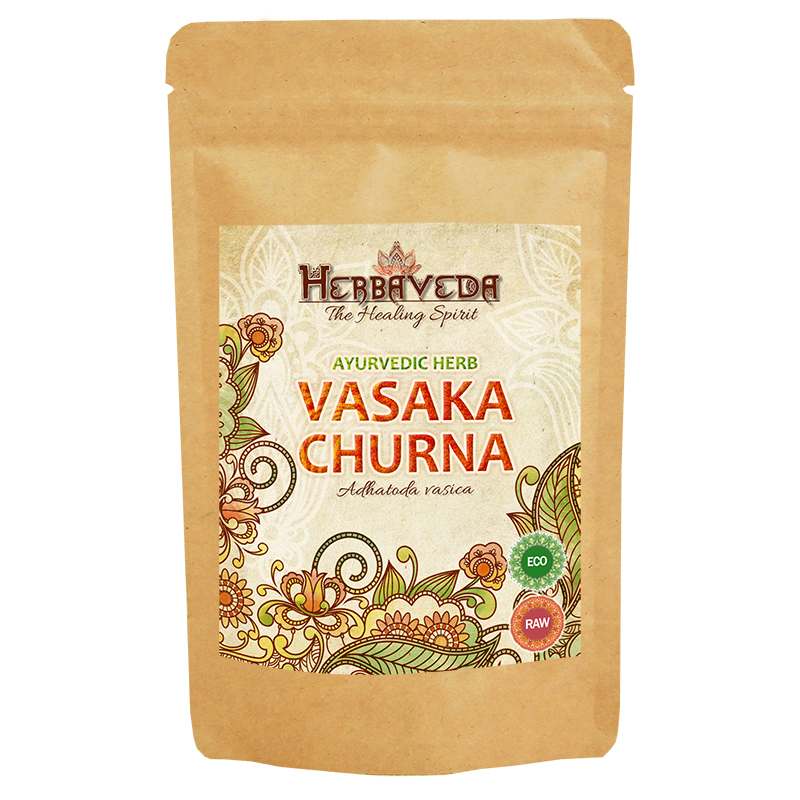 Vasaka Churna EKO 100g i gruppen Hälsa / Örter, Alger & Svampar / Örter hos Rawfoodshop Scandinavia AB (135083)