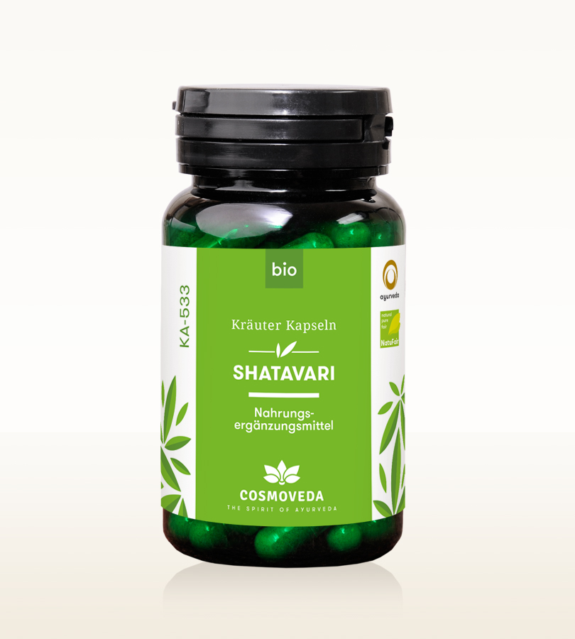 Cosmoveda Shatavari 80kaps i gruppen Hälsa / Örter, Alger & Svampar / Örter hos Rawfoodshop Scandinavia AB (142821-DE)