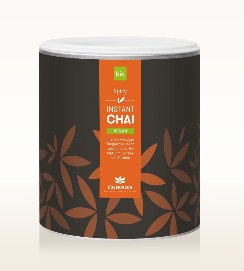 Cosmoveda Vegan Chai Instant Spicy EKO 180g i gruppen Råvaror & Dryck / Drycker / Teer hos Rawfoodshop Scandinavia AB (146300)