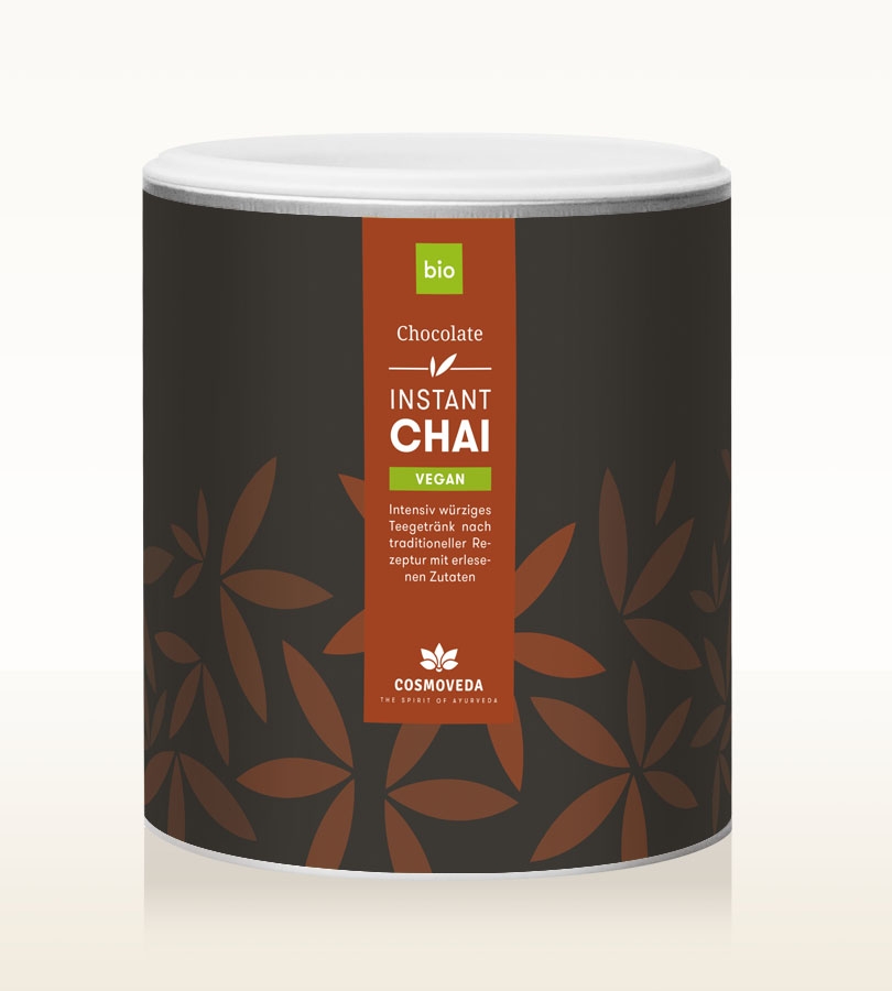 Cosmoveda Vegan Chai Instant Choklad EKO 180g i gruppen Råvaror & Dryck / Drycker / Teer hos Rawfoodshop Scandinavia AB (146362)