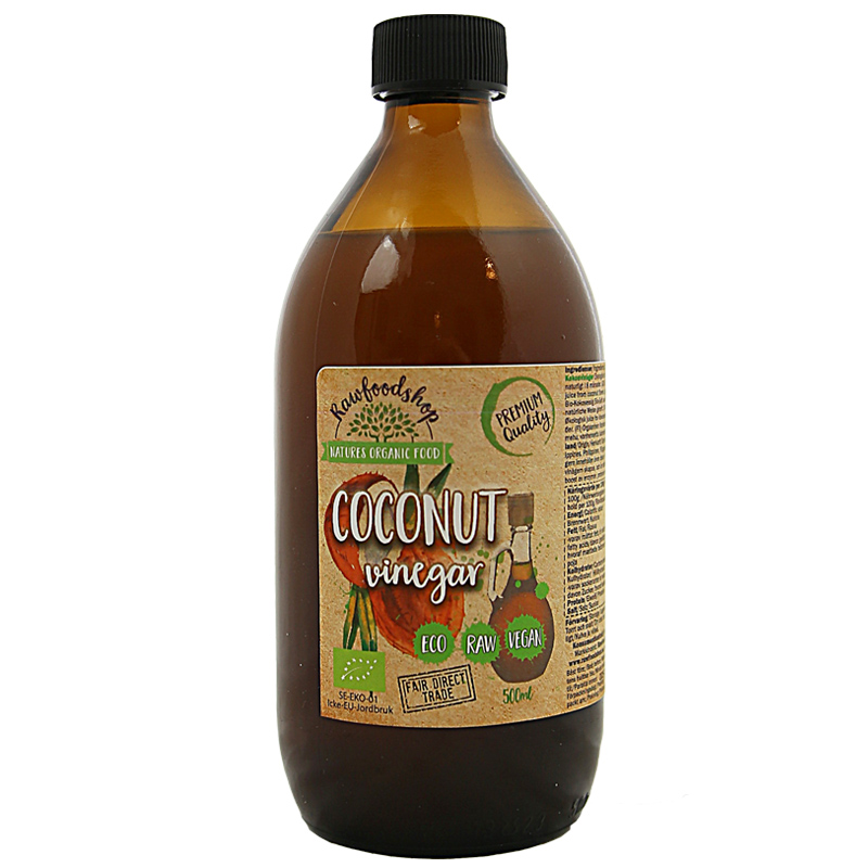 Kokosnöt Vinäger EKO 500ml i gruppen Råvaror & Dryck / Nötter / Kokos hos Rawfoodshop Scandinavia AB (150001)
