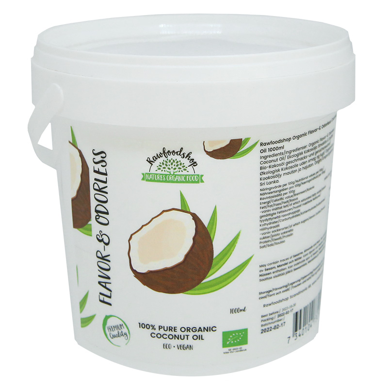 Kokosolja Smak & Doftfri EKO 1000ml i gruppen OUTLET 20-80% / Nötter & Smör 30-60% / Nötter & Smör 30% hos Rawfoodshop Scandinavia AB (15060-1000)