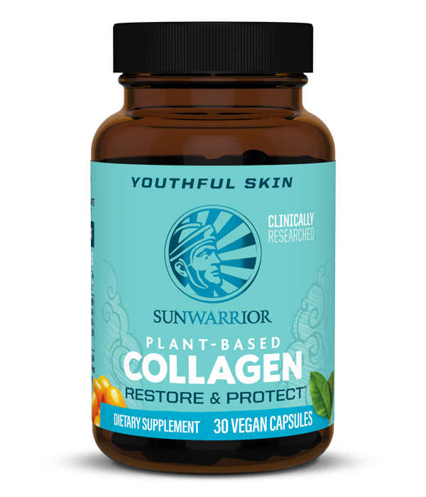 Sunwarrior Collagen Restore & Protect 30kaps i gruppen Hälsa / Användningsområde / Antioxidanter hos Rawfoodshop Scandinavia AB (1566)