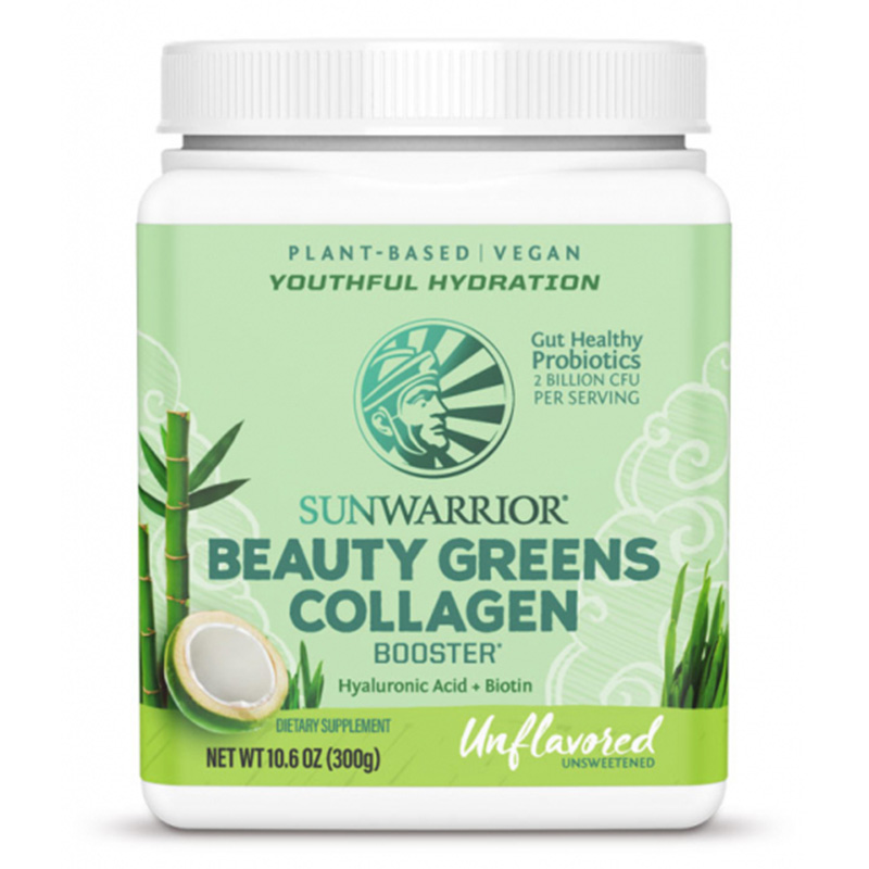 Sunwarrior Beauty Greens Collagen Booster Naturell 300g i gruppen Hälsa / Kosttillskott / Kollagen hos Rawfoodshop Scandinavia AB (1568)