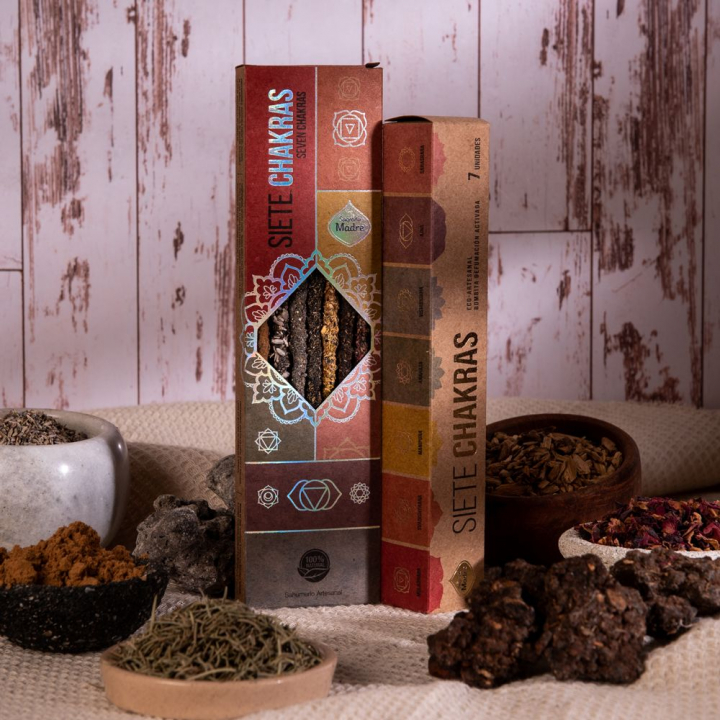 7 Chakra Incense i gruppen Hem & Själ / Ritual & Ceremoni / Rökelse, Ljus & Dofter hos Rawfoodshop Scandinavia AB (169-01)