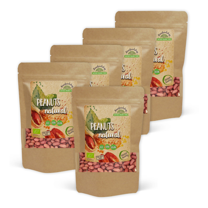 Jordnötter Premium RAW EKO 1kg  x 5 paket i gruppen Råvaror & Dryck / Nötter / Jordnötter hos Rawfoodshop Scandinavia AB (1725001-SET5)