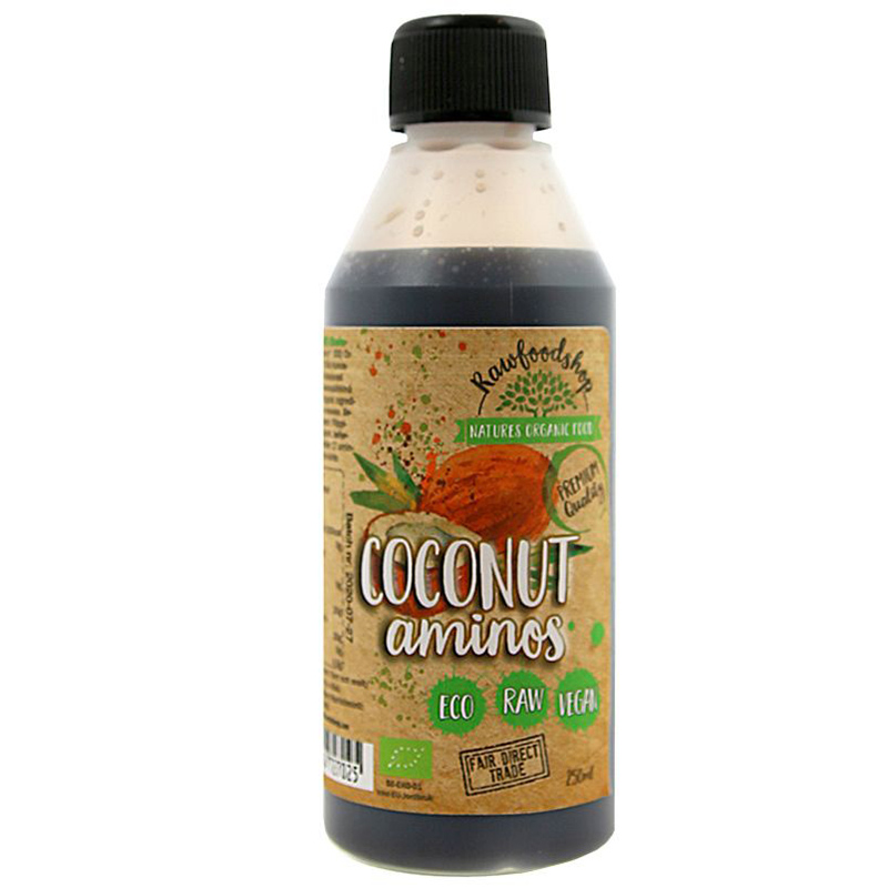 Kokos Aminos EKO 250ml i gruppen Råvaror & Dryck / Skafferiet / Smaksättning / Soja & Sås hos Rawfoodshop Scandinavia AB (1731)