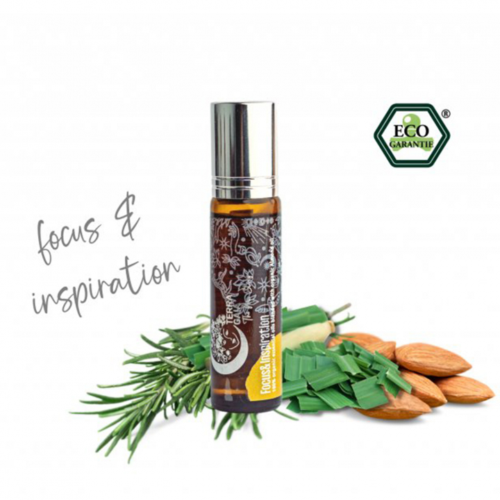 Eterisk Olja Fokus & Inspiration Roll-on EKO 10ml i gruppen Hud & Kropp / Kropp / Roll on hos Rawfoodshop Scandinavia AB (17442562)