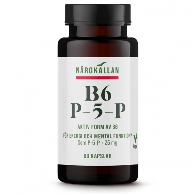 B6 P5P 25 mg i gruppen Kosttillskott / Vitaminer / Vitamin B hos Rawfoodshop Scandinavia AB (1752)