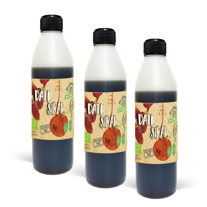 Dadelsirap EKO 500ml x 3 flaskor i gruppen Råvaror & Dryck / Bakning / Sirap hos Rawfoodshop Scandinavia AB (1757-SET3)