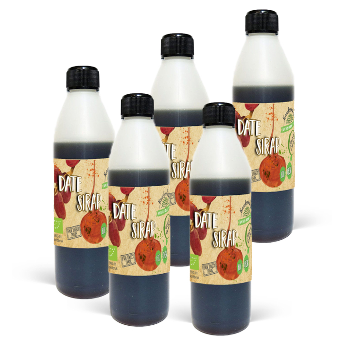 Dadelsirap EKO 500ml x 5 flaskor i gruppen Råvaror & Dryck / Bakning / Sirap hos Rawfoodshop Scandinavia AB (1757-SET5)