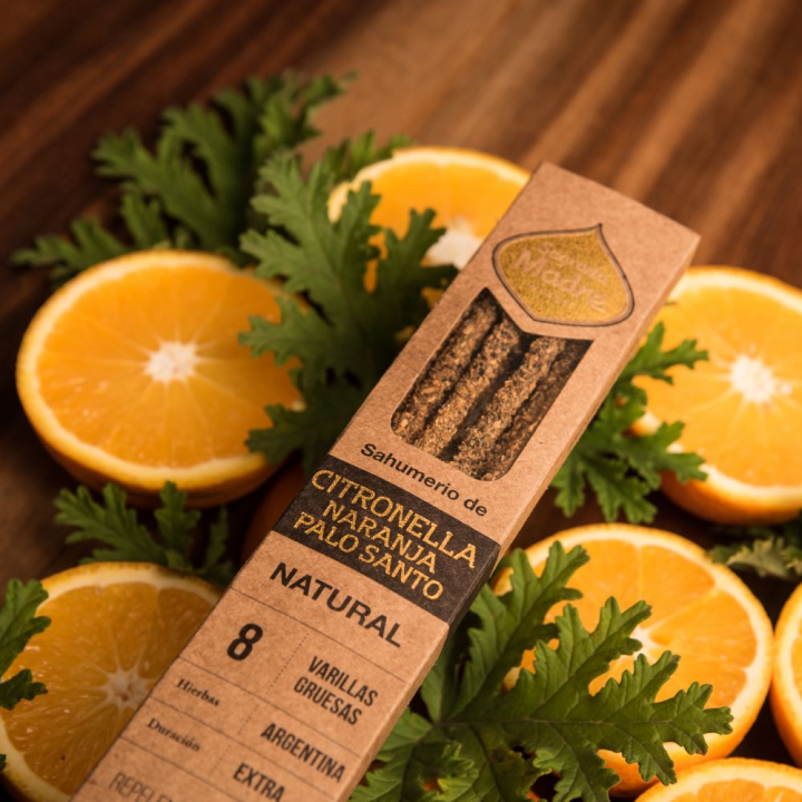 Citronella, Apelsin & Palo Santo rökelsepinnar 8st i gruppen Hem & Själ / Stämning & doft / Rökelse hos Rawfoodshop Scandinavia AB (18-01)