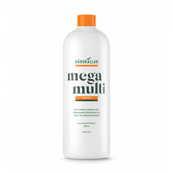 Mega Multi Boost 900ml i gruppen Hälsa / Kosttillskott / Vitaminer / Multivitaminer hos Rawfoodshop Scandinavia AB (1801)