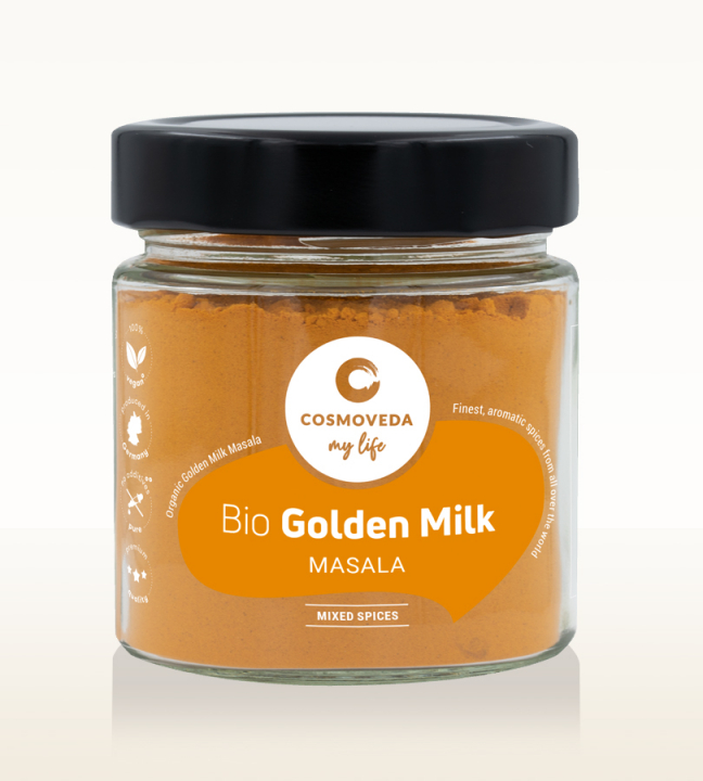 Golden Milk Masala EKO 100g i gruppen Råvaror & Dryck / Drycker / Övrigt hos Rawfoodshop Scandinavia AB (180700-DE)