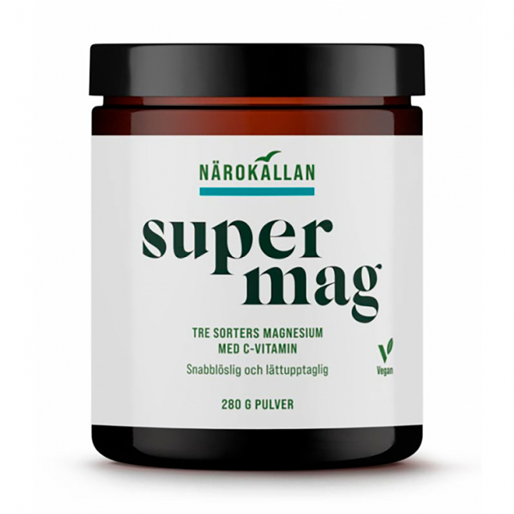 Super Mag 280g pulver i gruppen Kosttillskott / Mineraler / Magnesium hos Rawfoodshop Scandinavia AB (1811)