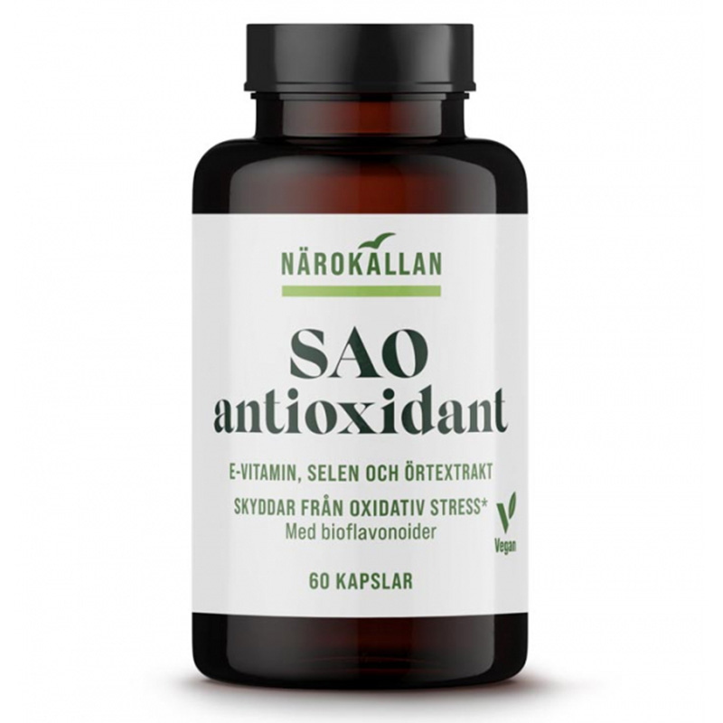 SAO SuperAntiOxidant 60kapslar i gruppen Hälsa / Användningsområde / Antioxidanter hos Rawfoodshop Scandinavia AB (1813)