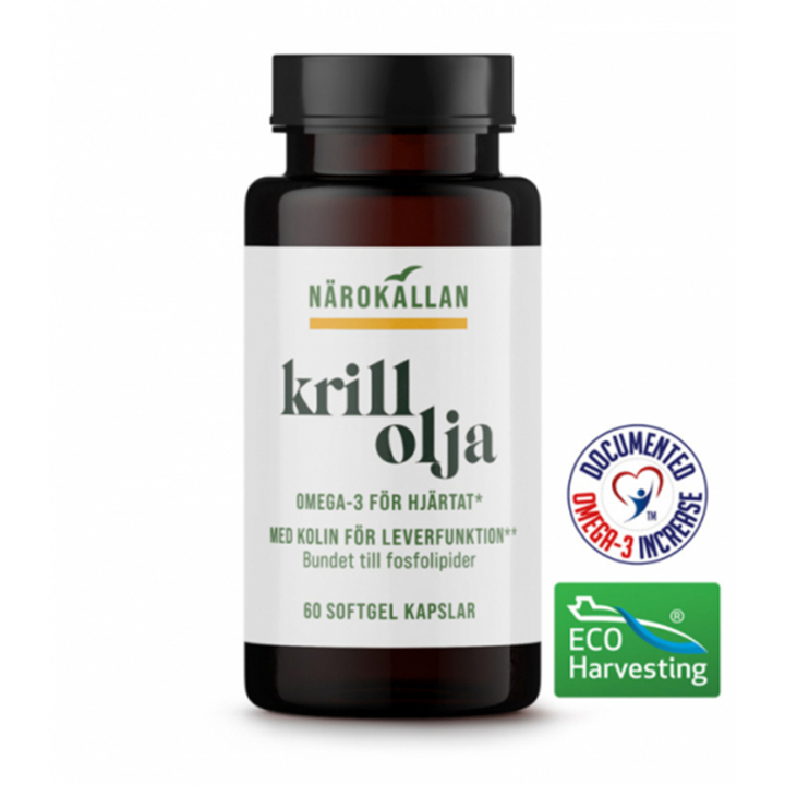Krillolja 60kaps i gruppen Kosttillskott / Övriga kosttillskott / Omega 3 & Fettsyror hos Rawfoodshop Scandinavia AB (1817)