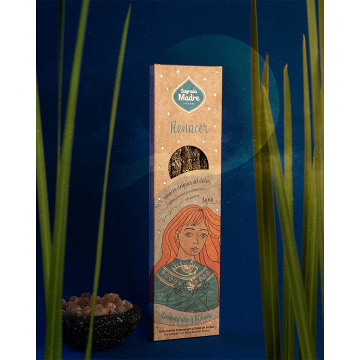 Water Element Citrongräs & Frankincense rökelsepinnar 6st i gruppen Hem & Själ / Stämning & doft / Rökelse hos Rawfoodshop Scandinavia AB (182-01)
