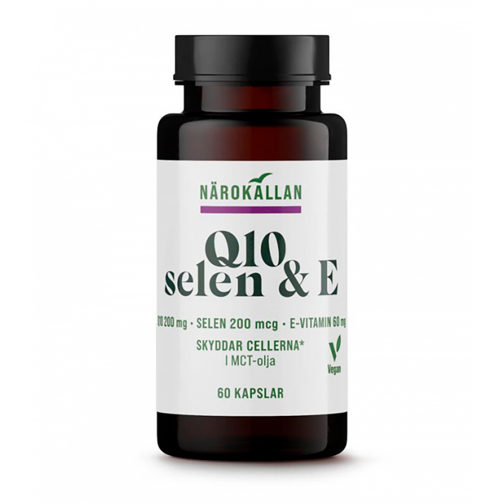 Q10 200 mg + Selen + E 60 Kaps i gruppen Kosttillskott / Vitaminer / Enkla vitaminer hos Rawfoodshop Scandinavia AB (1821)