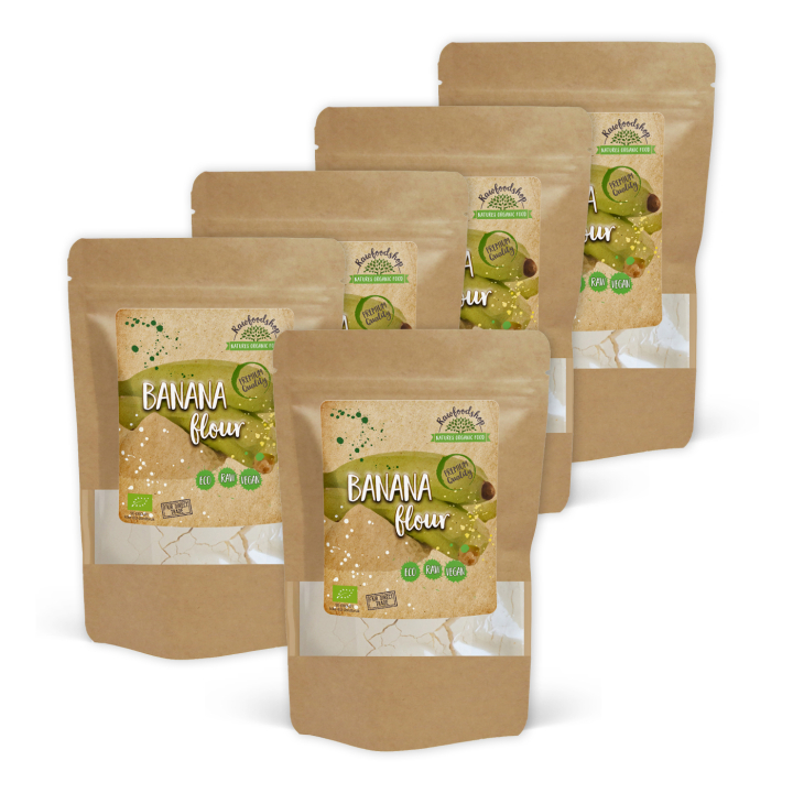 Bananmjöl EKO 1kg x 5 paket i gruppen Råvaror & Dryck / Frukt & Bär / Fruktpulver hos Rawfoodshop Scandinavia AB (183201-SET5)