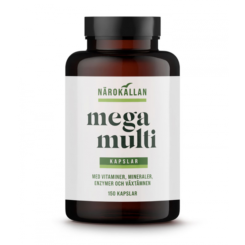 Mega Multi  150 Kapslar i gruppen Hälsa / Kosttillskott / Vitaminer / Multivitaminer hos Rawfoodshop Scandinavia AB (1846)