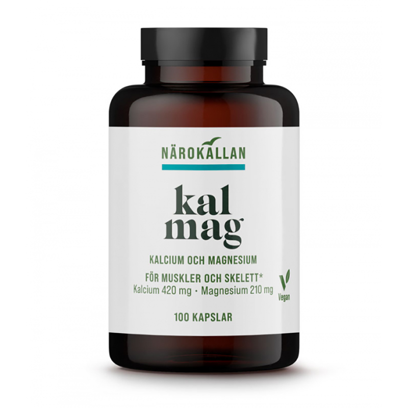 KalMag Kapslar 100 kaps i gruppen Kosttillskott / Mineraler / Mineralkomplex hos Rawfoodshop Scandinavia AB (1864)