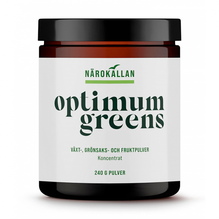 Optimum Greens 240g i gruppen Hälsa / Kosttillskott hos Rawfoodshop Scandinavia AB (1866)